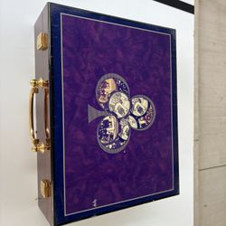 Weighted Poker Chips And Chip Case