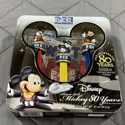 PEZ Candy PEZ COLLECTIBLES-Mickey 80 Years Collection with Vintage Mickey Poster by