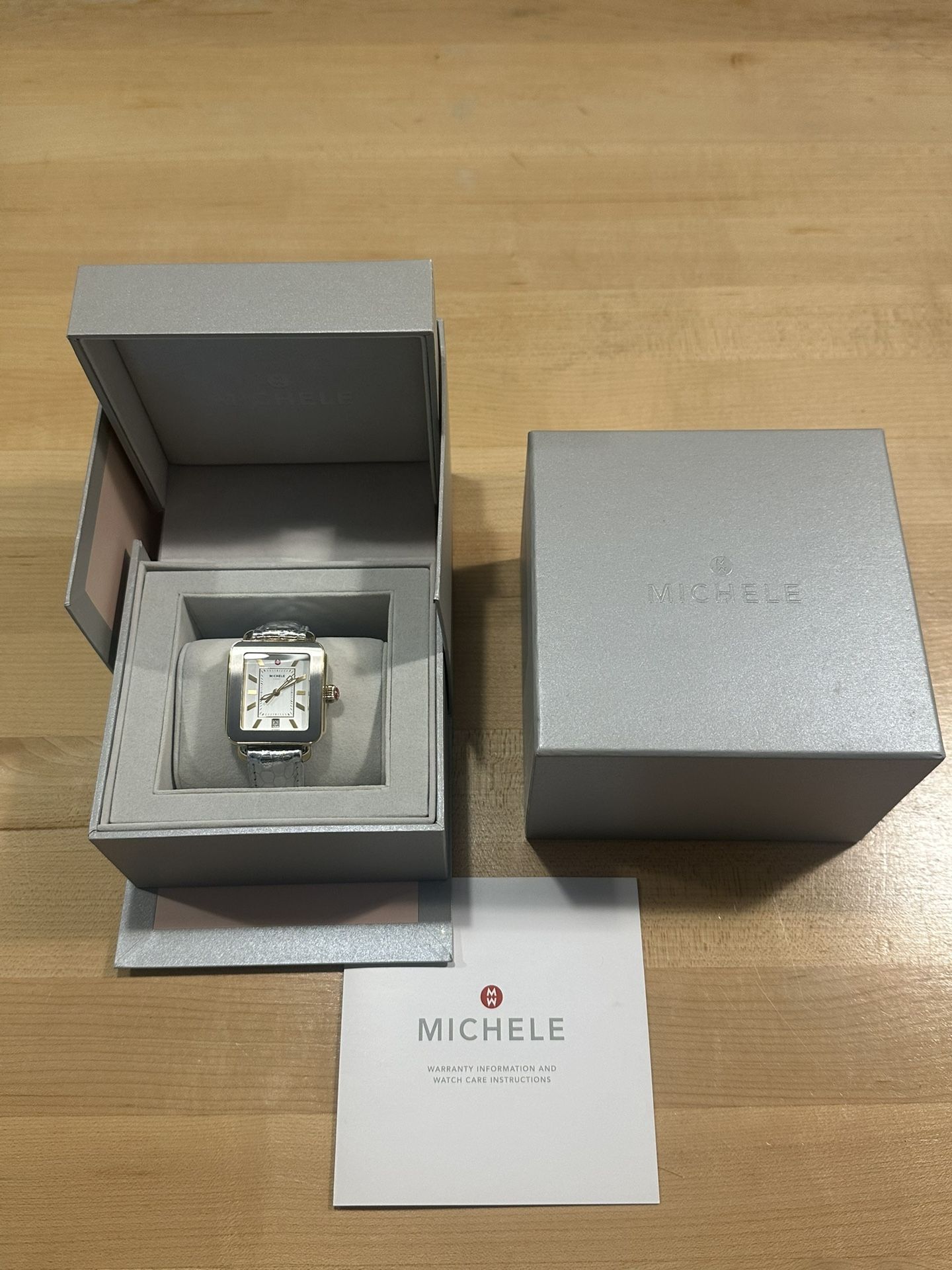 Michele Deco Sport Two Tone Gold & Silver Watch MWW06K000008 NWOT (Brand new - Unworn) Michele Michele Watch