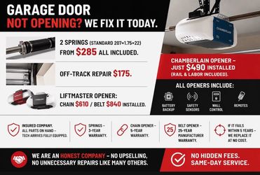 Garage door springs