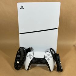 Sony PlayStation 5 Slim Digital Edition PS5 1TB White Console Gaming System 