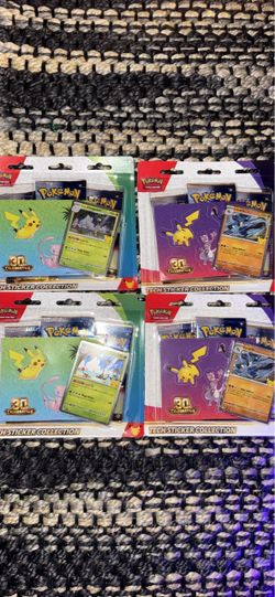 Pokémon 30th Celebration Tech Sticker Collection x4