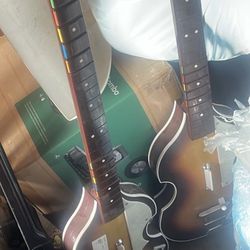 Rockband Beatles Edition Rock Band Guitar Xbox 360 SINGLE GUITAR