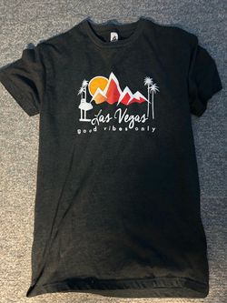 Size medium Black Las Vegas graphic tee
