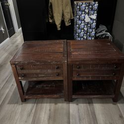 Tyler Wood End Table With Storage
