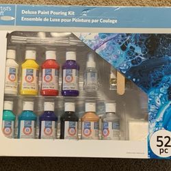 Deluxe Paint Pouring Kit 52 Pc Set