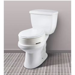 Carex Health Brands Hinged Toilet Seat Riser, Standard
