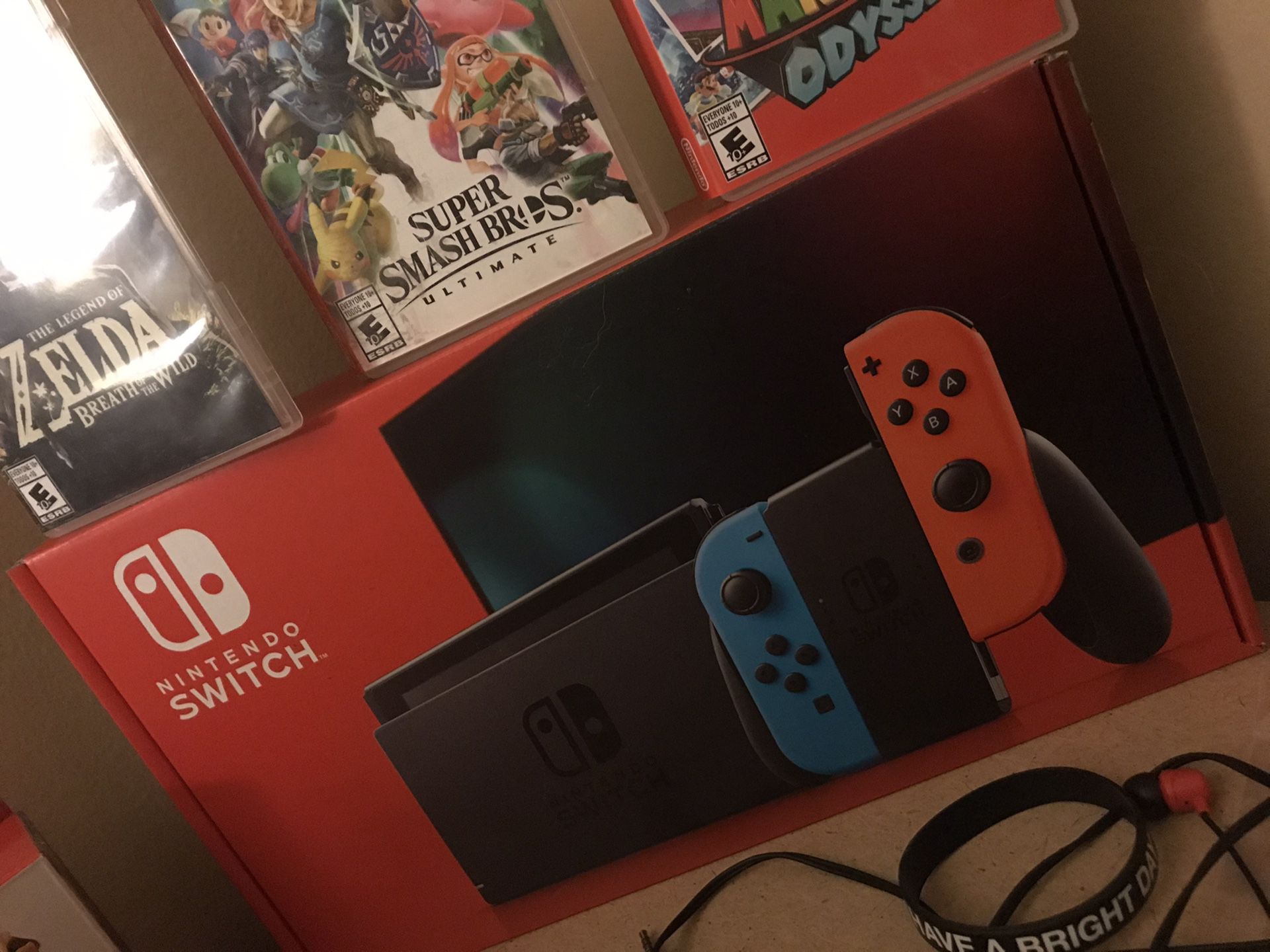 Nintendo Switch + accessories and games