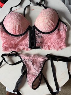 Women’s Pink and Black Lingerie size Small