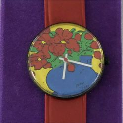 Vintage Peter Max Swiss Watch (1986) with Original Packaging Ship Free 026