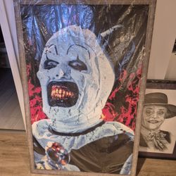 Framed Terrifier Picture Art The Clown