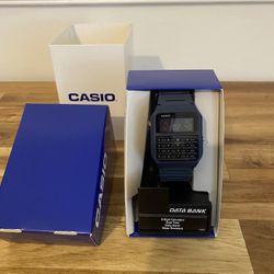 Casio Databank Calculator Navy Blue