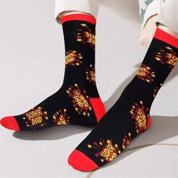 BRAND NEW Best Gift Idea Funny Socks for Dad fir Size US 6-12