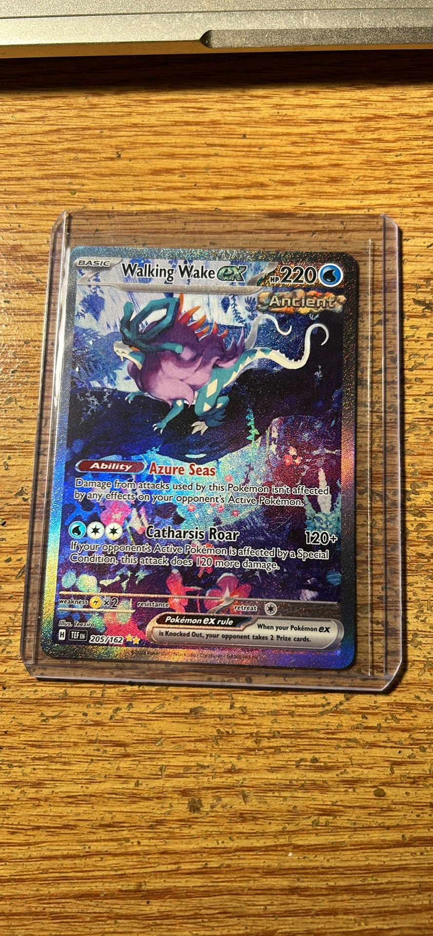 walking wake ex pokemon 205/162