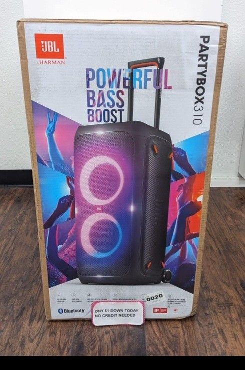 New JBL Partybox 310 Bluetooth Speaker Payments Available Pay $1 Down To take It home