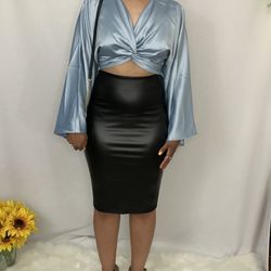 Baby Blue halter Blouse