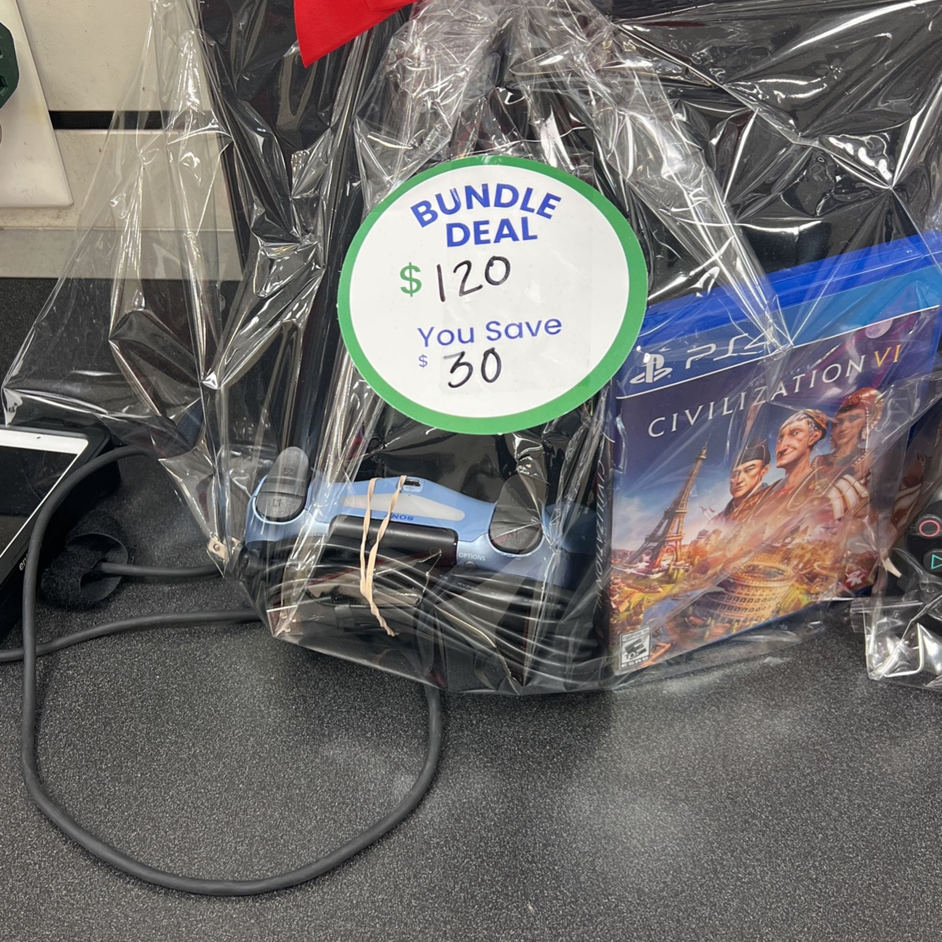 PS4 Game Console With Controller And PS4 Game