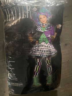 Mad Hatter Halloween Costume Youth Girls