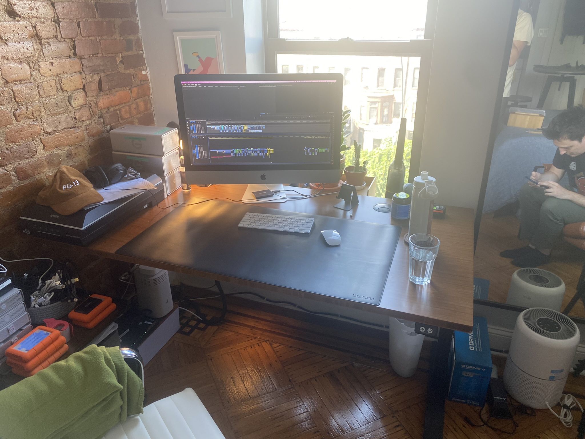 Uplift Standing Desk V2 - Dark Bamboo 60” x 30”