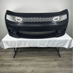 Fit For 2015-2022 Dodge Charger SRT Style Front Bumper Cover w/ Air Duct Grille led