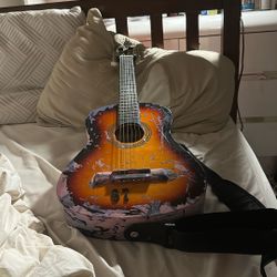 Scattered Guitar Ashthrope Good Sound Comes With Gig Bag!