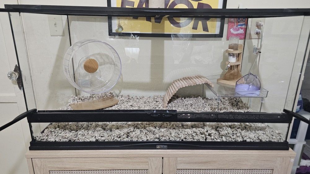 36Lx19Hx18W Glass Hamster/Reptile Cage