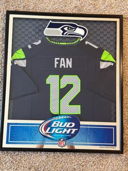 Seattle Seahawks 12th Man 2-D Framed FAN Jersey