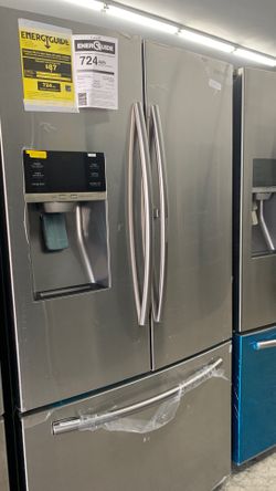 Samsung French Door Fridge Stainless Steel! With food showcase