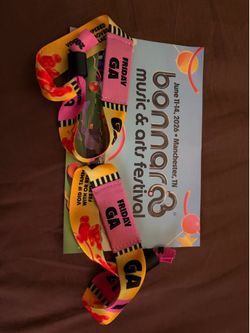 Bonnaroo Friday GA Wristbands
