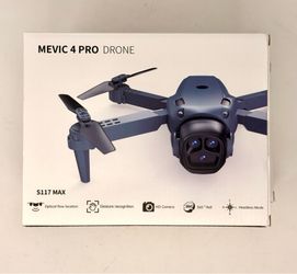Mevic 4 Pro Ready to Fly Drone S117 MAX HD CAM w/ Gesture Recognition, Headless