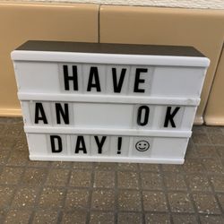 Whimsical Customizable Message Board Sign