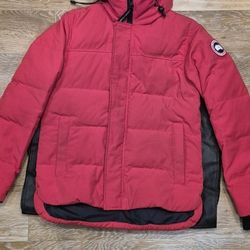 Canada Goose Lodge Hoody 3804M Red Men’s Small Down Puffer Jacket Made in Canada