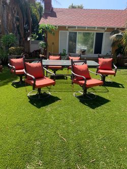 Outdoor Patio Dining Set with 6 Chairs