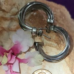 Sterling Hoop Earrings 