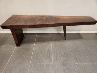 Solid Walnut Coffee Table Mid Century Style 