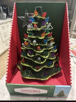 New Ceramic Lighted Christmas Tree