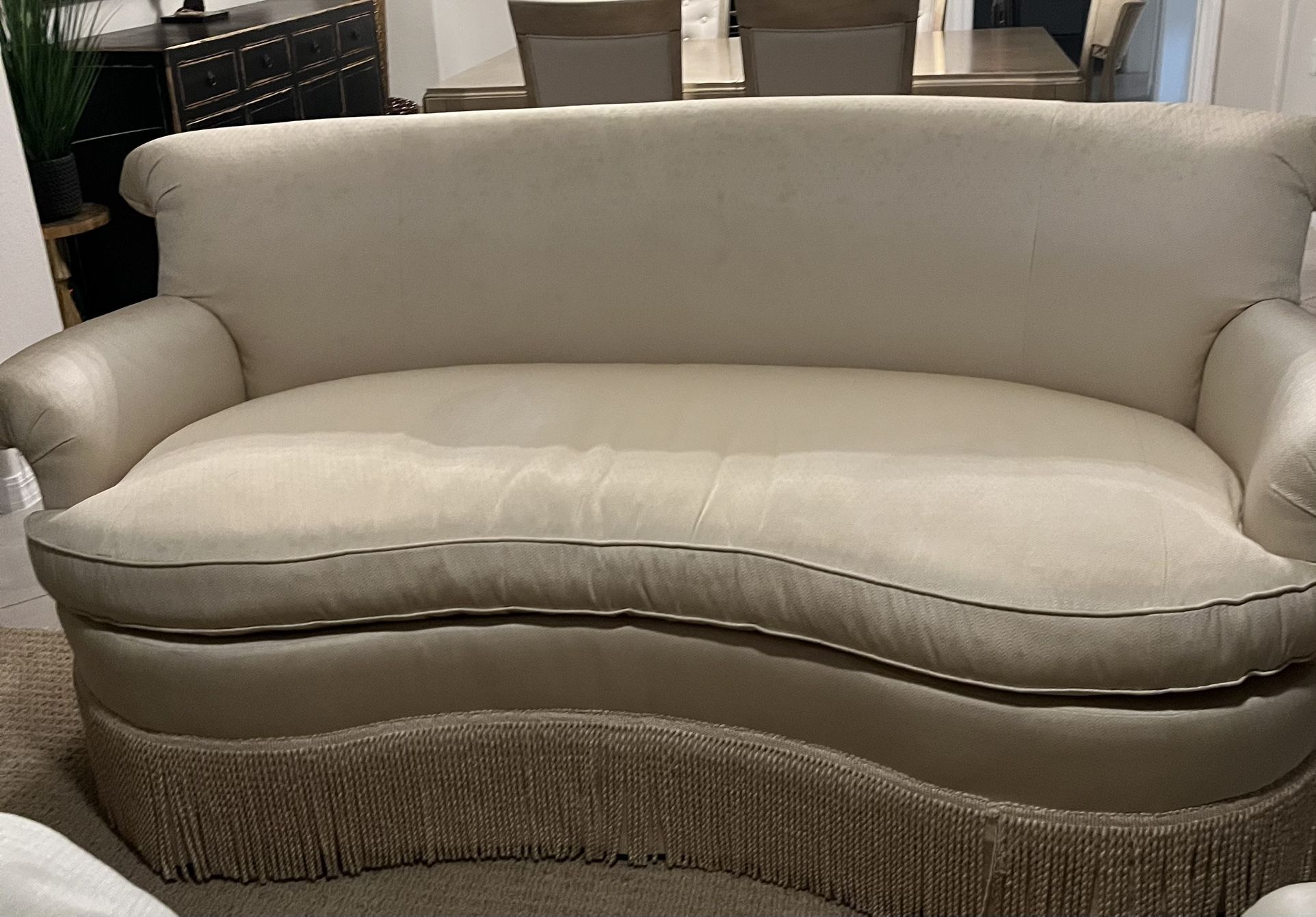Elegant Loveseat, Robb & Stucky, Cream Color,