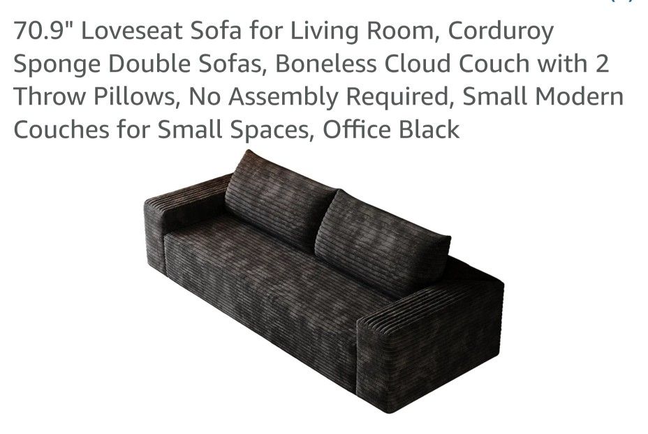 Love Seat Sofa Corduroy