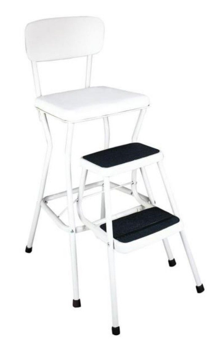 New in box Cosco 24 in. White Cushioned Bar Stool