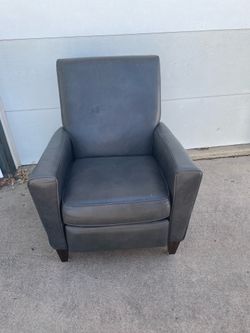 Leather recliner