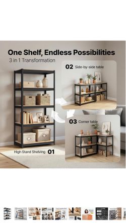 Black Shelving Unit