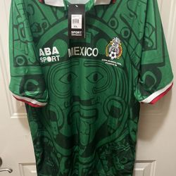 Mexico Soccer Jersey (Retro 1998 World Cup Aztec ) Size 2XL But Can Fit  For Large Or XL $30 Price