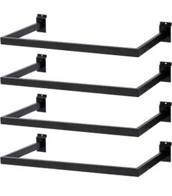 Slatwall U-Shaped Rectangular Tubing Hangrail - 24"x12",