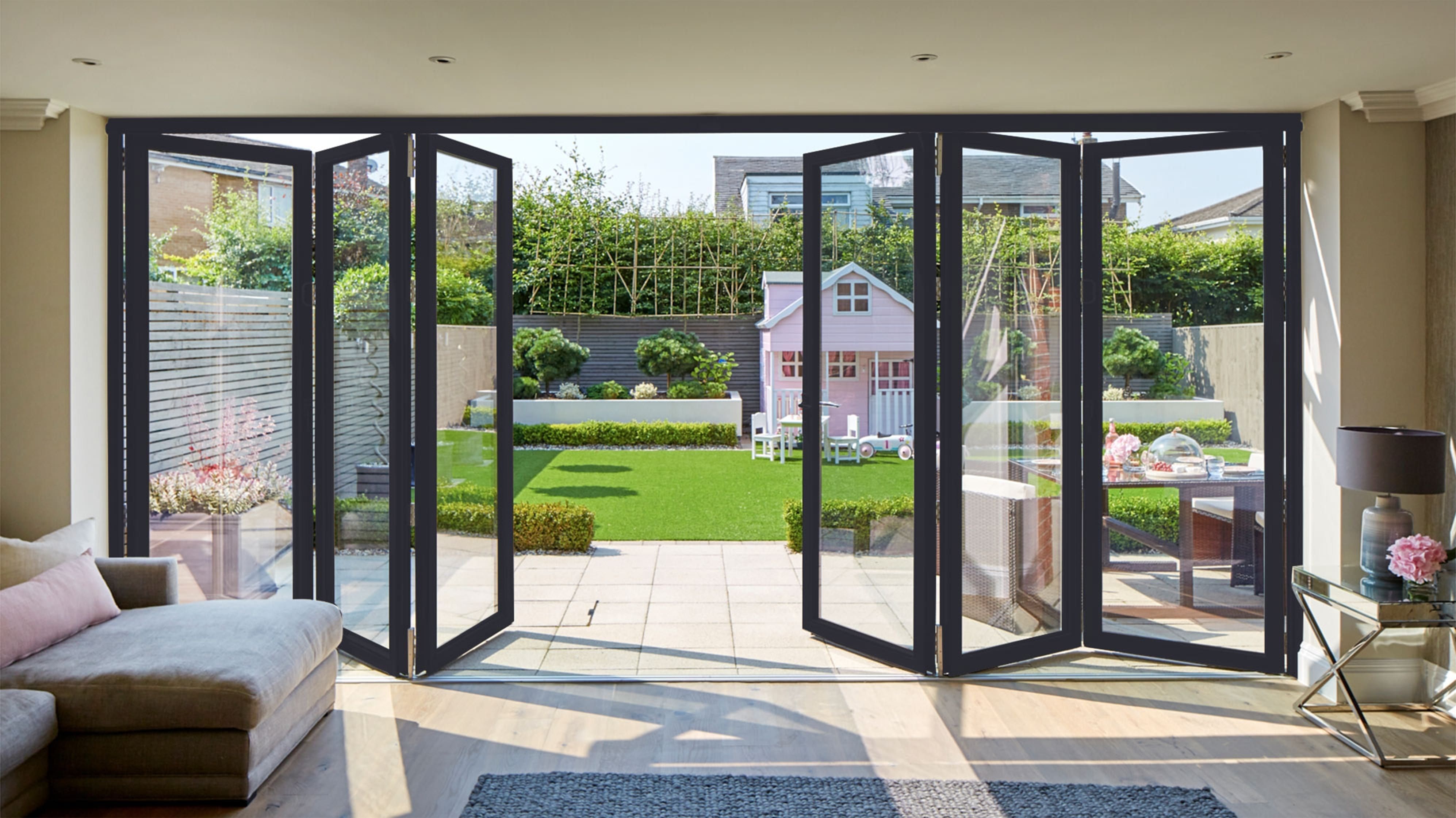 Vinyl Sliding doors & Windows - Aluminum Accordion folding Doors