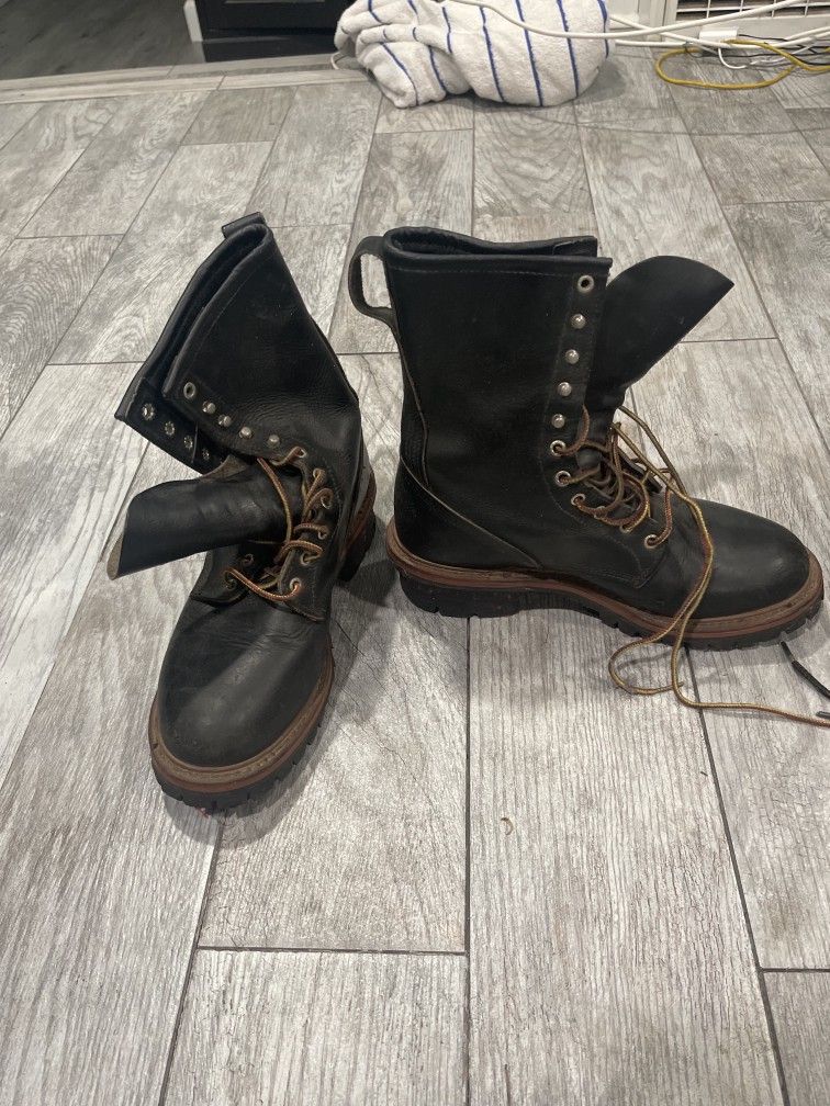 Red Wing LoggerMax Model 218 Boots Men’s 9 Wildland Fire Fighter NFPA USFS!!