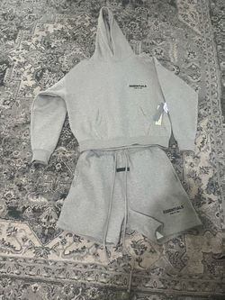 Fear of God Essentials Hoodie and Shorts Set