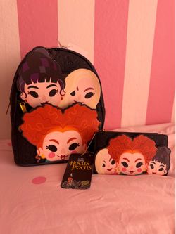 LOUNGEFLY HOCUS POCUS BACKPACK AND WALLET SET