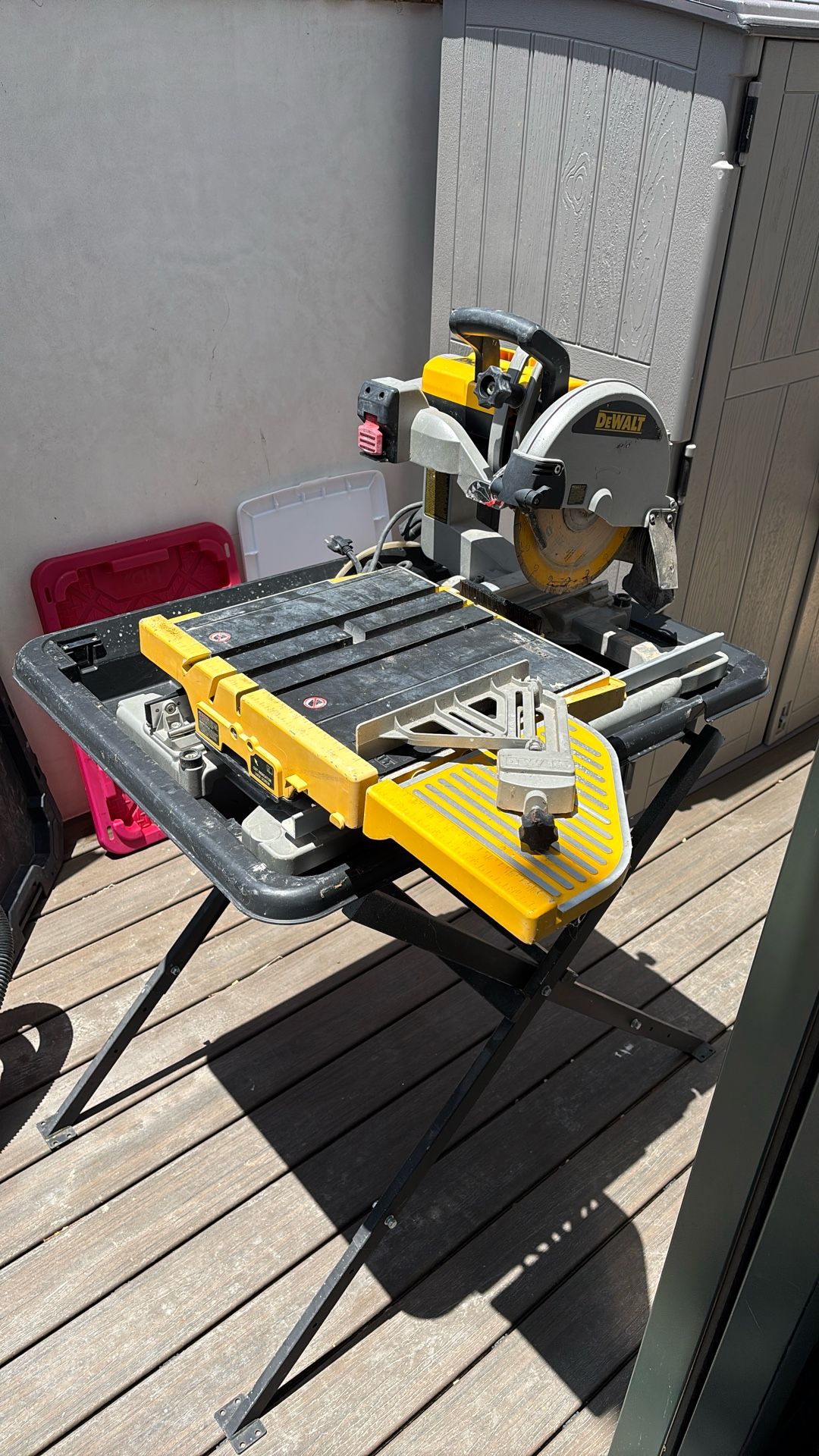 Dewalt Tile Saw 10” Blade With Stand