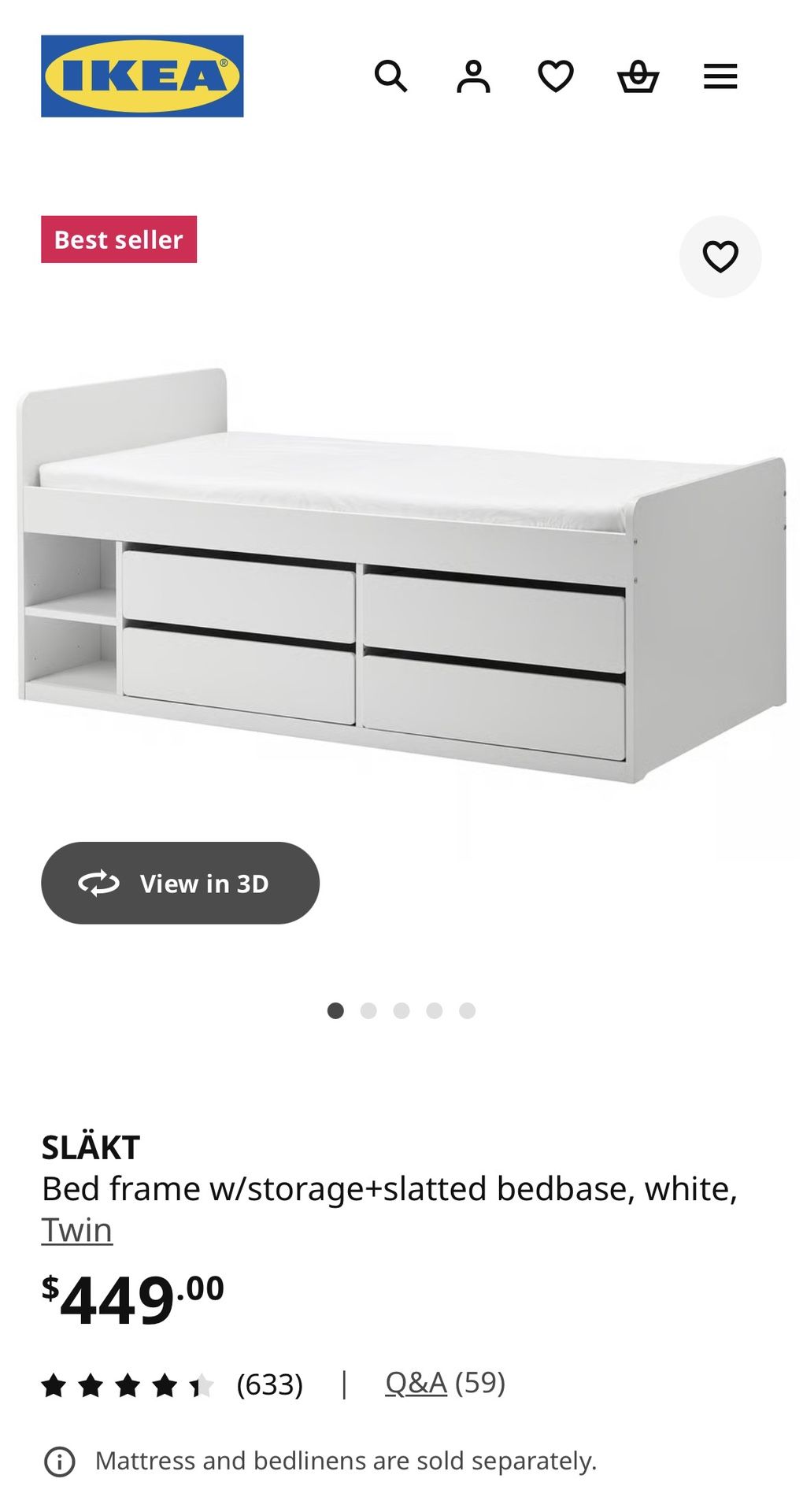 IKEA Twin Bed 