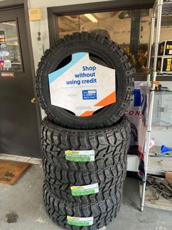 33x12.50R20 TBB Tires 33x12.50R20LT MT Set of 4 - Free Installation